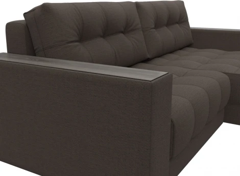 Диван угловой с декором Лига-049 НПБ Лига Диванов (Рогожка) арт.128451