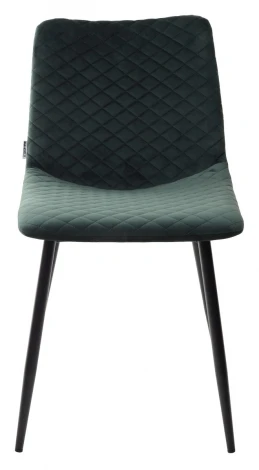 Обеденный стул M-City TINTIN BLUVEL-78 GREEN / черный каркас