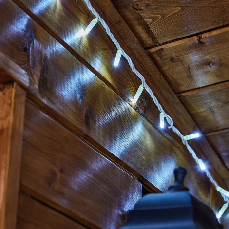 Гирлянда светодиодная 5м без вилки статическое свечение, соединяемая, 50 светодиодов 6000K IP67 провод белый Uniel ULD-F90PRO S5M-050/SWK WH