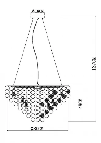 Подвесная люстра Arte Lamp Pipirima A4100LM-12CC