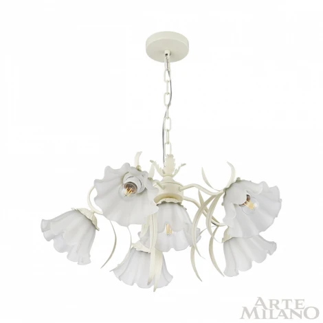 Подвесная люстра Arte Milano Napoli 316066/D680/6 IV (220V, на цепи, цветы, листья)