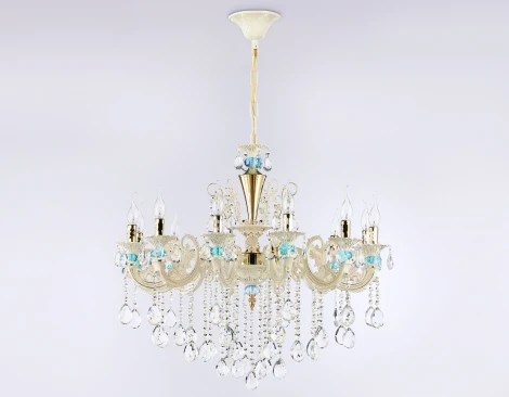 Подвесная люстра большая Ambrella TRADITIONAL TR4929 (220V, хрусталь, свеча)