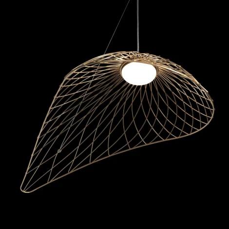 Подвесной светильник Loft It Tressage 10127/760 Gold (LED, 220V, на тросе, листья, плетеные)