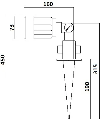 Грунтовый светильник IP44 Oasis Light HUMBERG 12600 Bl (220V)