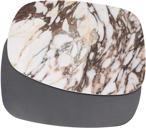 Стол кофейный ARVID TL-312 испанская керамика на стекле/ МДФ окраш. / темно-серый МДФ каркас ®DISAUR (арт.626M05807)