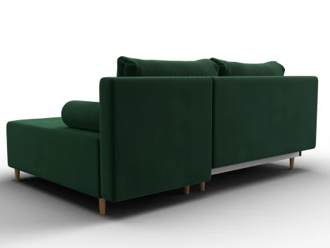 Диван угловой Лига-102 угол универсальный (ДСП,Брус,Фанера,Велюр/Зеленый) Лига Диванов 134791