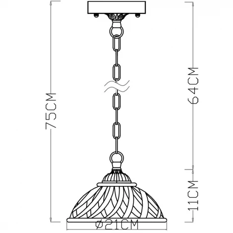 Подвесной светильник Arte Lamp Twisted A5358SP-1WG