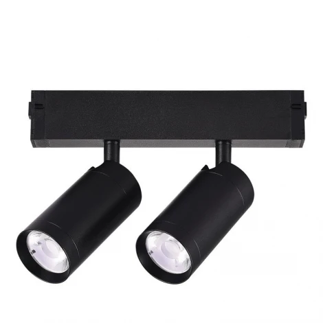 Трековый однофазный светильник светодиодный ST Luce Skyline 220 ST660.486.20H SMART Черный LED 2*10W 2700K-6000K 220V