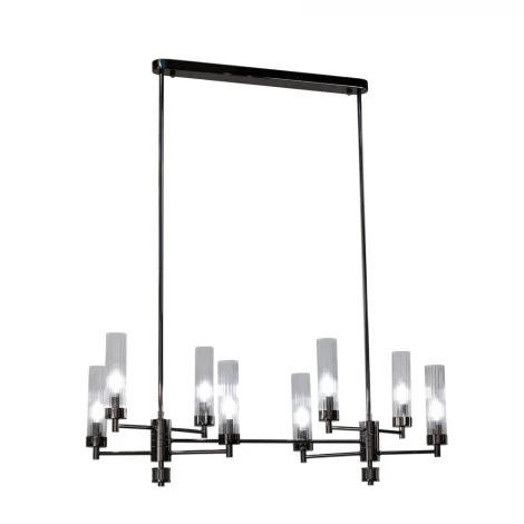 Потолочная люстра на штанге AM Group INDIGO SPL8 PEARL BLACK