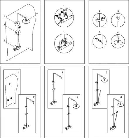 Душевая стойка Wasserkraft A13302