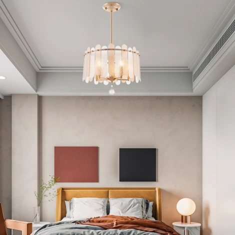 Подвесная люстра хрустальная на штанге Arte Milano Sorrento-3109 373109/5/350/390 GD (220V)