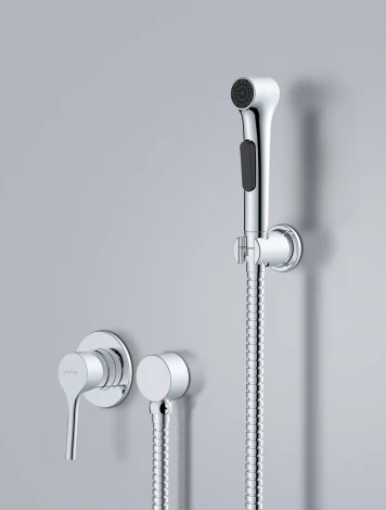 Гигиенический душ Jacob Delafon Elate E24610-CP со смесителем С ВНУТРЕННЕЙ ЧАСТЬЮ