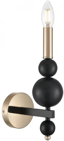Бра Lumion Nana 8106/1W черный/золото, металл E14 1*40W 220V
