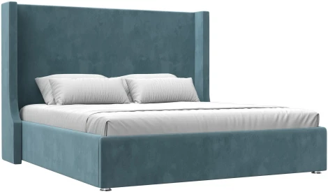 Кровать интерьерная Ларго 180 (Бирюзовый/Велюр) Лига Диванов арт.120724