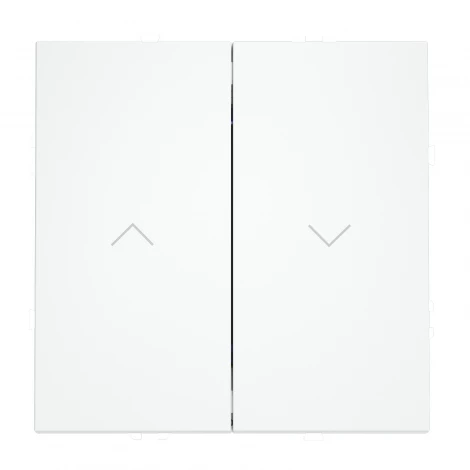 Выключатель встраиваемый Voltum S70 для жалюзи 10А, (белый матовый)