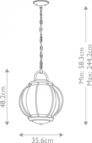 Подвесной уличный светильник Kichler KL-VANDALIA8-L