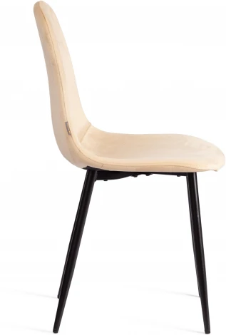 Обеденный стул Tetchair BREEZE (Велюр,Металл /Желтый)