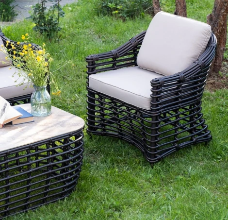 "Ницца" лаунж-зона из искусственного ротанга, цвет бронзовый 4SIS арт.УТ-00007660