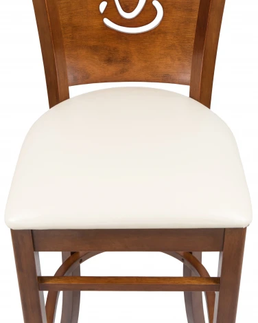 Стул барный JERRY BAR (шоколад, кремовый)