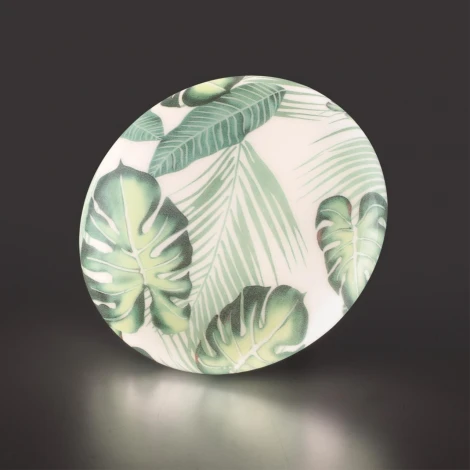 Настенно-потолочный светильник светодиодный Sonex Flori 7748/CL PALE SN пластик/белый/зеленый LED 30Вт 4000К D330 IP43 (220V, круглые)