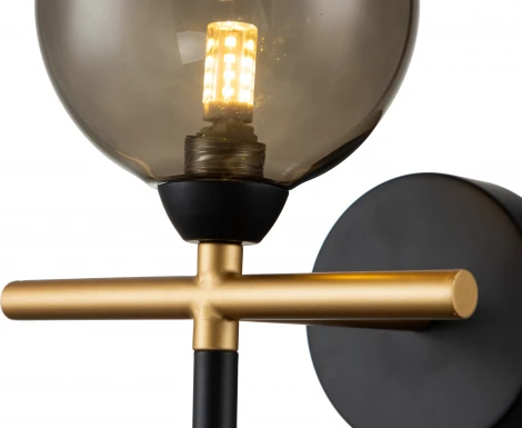 Бра настенное Piano V000170 (11021/1W Smoke) (220V, шар)