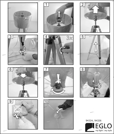 Интерьерная настольная лампа Eglo Lantada 94323