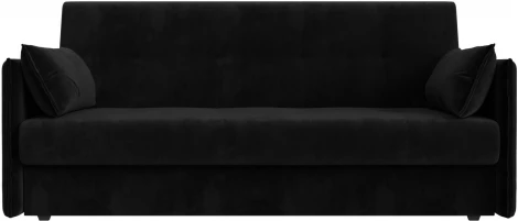 Диван-книжка Лига-018 (Черный/Велюр) Лига Диванов арт.117849