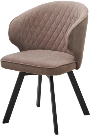 Стул SKAT 360 град. поворот. B5 Капучино, велюр / черный каркас, М-City