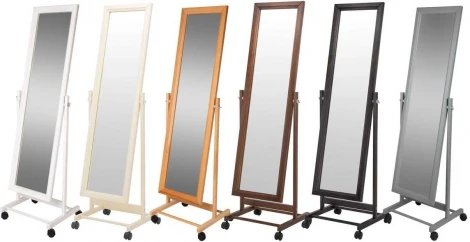 Зеркало напольное В 27Н серый 137 см х 42,5 см от фабрики Mebelik