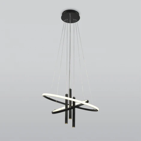 Подвесной светильник Eurosvet Stroke 90270/3 черный (LED, 220V, на тросе)