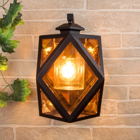 Настенный фонарь уличный Elektrostandard Ambra 35133/D черный (220V, IP33)