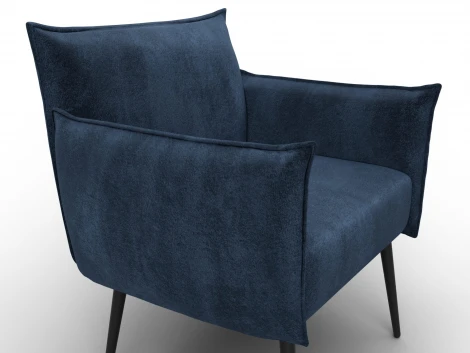 Кресло Лига-083 (Фанера/Металл/Велюр/Синий) Лига Диванов 132319