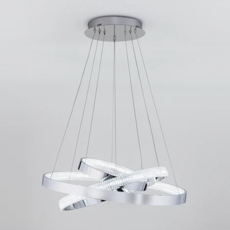 Подвесной светильник Eurosvet Posh 90176/3 (регулировка яркости, LED, 220V, пульт управления, на тросе, кольцо)