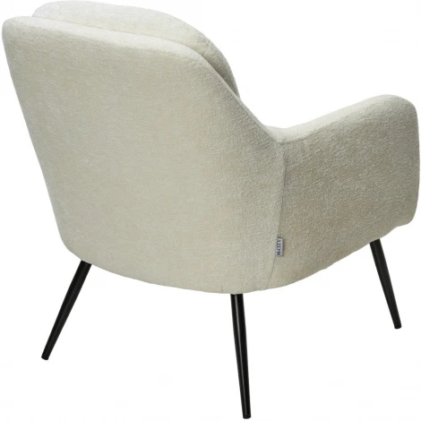 Кресло ARGOS 3018-01 белый, шенилл / черный каркас, ®DISAUR