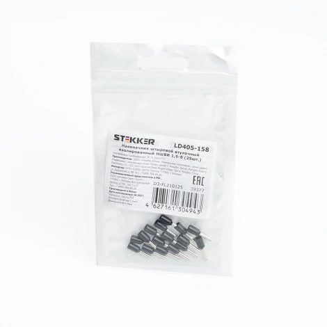 Наконечник-гильза 25 шт. Stekker 39377