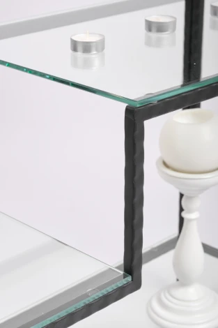Консольный стол AllConsoles 1011-CB loft clear черный муар