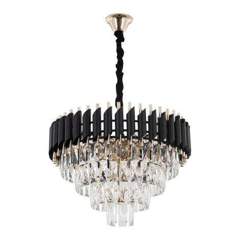 Подвесная люстра хрустальная Modelux MODELUX ML.7010.9 BK