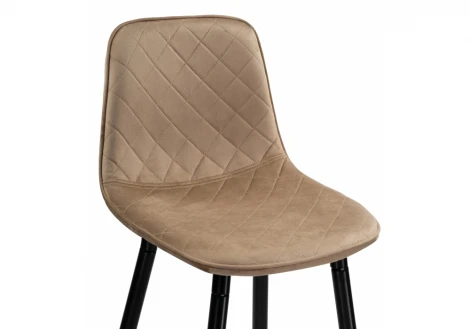 Барный стул Woodville Capri dark beige/ black 15131