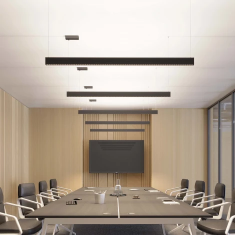 Подвесной линейный светильник LED ALT-LINEAIR-CELL-UPDOWN-S2460-600-24W Warm3000 (BK, 40 deg, 230V) (Arlight, IP20 Металл) 039158