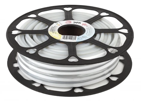 Гибкий неон 220V 20м белый теплый ЭРА N2835-120-IP67-220V-20m-2700