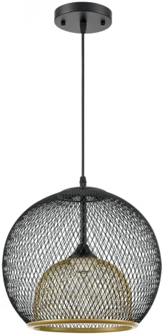 Подвесной светильник Lumion Leonela 8052/1А черный/черный, золото металл/металл E27 1*60W 220V