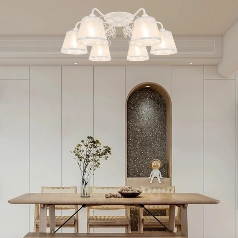 Потолочная люстра Arte Milano AM341120 341120/6 WT+SL (220V)