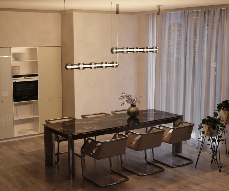 Подвесной светильни Maytoni Ritmo MOD381PL-L45CH3K (LED, 220V, на тросе)