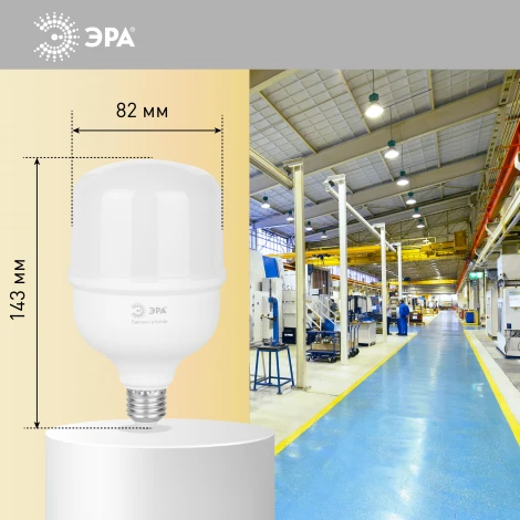 Лампочка светодиодная E27 30W ЭРА LED POWER T80-30W-4000-E27 R