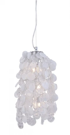 Подвесной светильник Crystal Lux Tenerife SP3 SILVER (220V, на тросе, лепестки)