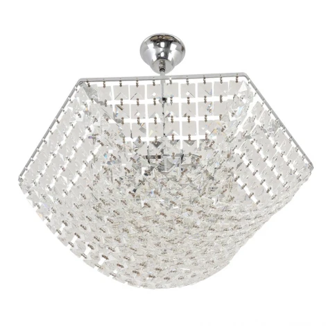 Люстра подвесная Lumion Amalia 8377/5 хром/прозрачный, металл/хрустал E27 5*60W 220V