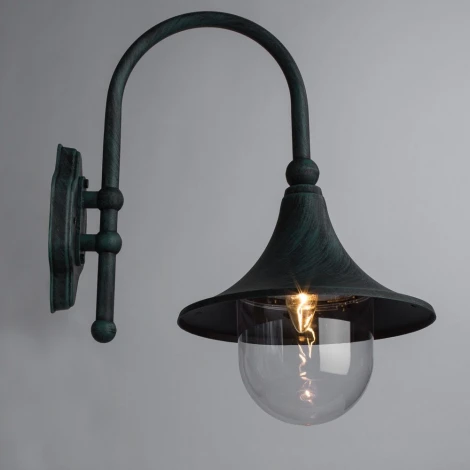 Настенный фонарь уличный Arte Lamp Malaga A1082AL-1BG