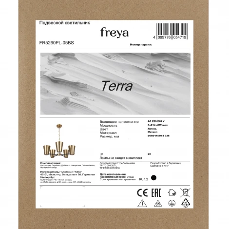 Подвесная люстра Freya Terra FR5260PL-05BS