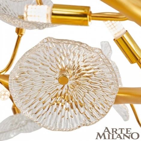 Подвесной светильник Arte Milano 900.D800.H400.G9.15 G (220V, на тросе, цветы)