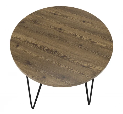 Столик журнальный Sheffilton SHT-CT79 светлый орех/черный муар 3623440301